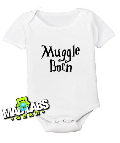 Muggle Born Baby Body Suit Creeper cute funny baby one piece non-toxic, water-based inks jumper Bodysuit Creeper Dirty B-18