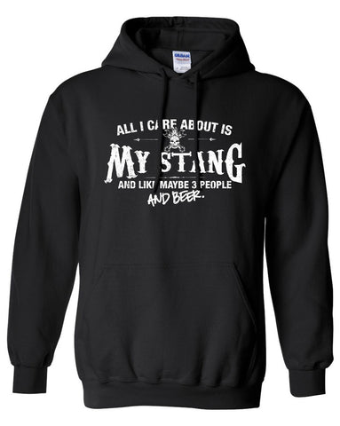 All I Care About is My Stang And Like Maybe 3 People and Beer Hoodie ML-546