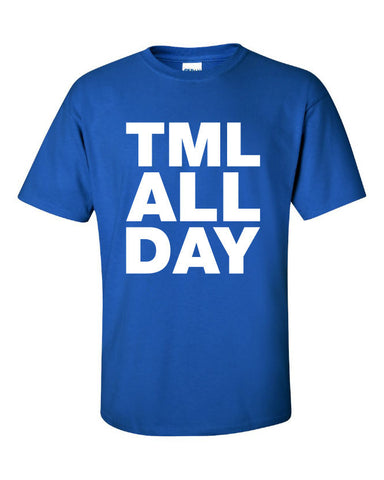 TML All Day graphic Printed T-Shirt Tee Shirt T Mens Ladies Womens Youth Kids Funny Hockey Sports Fan canada Toronto Maple Leafs ML-001