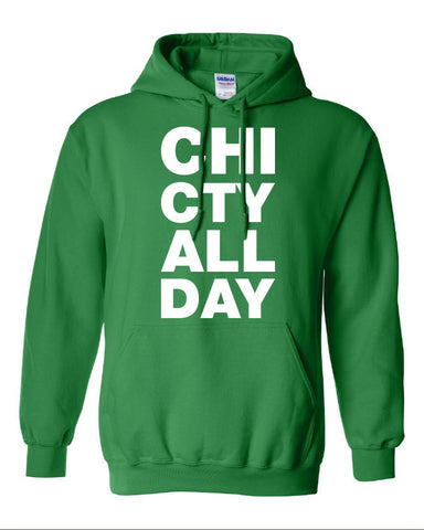CHI CTY ALL DAY chicago represent Hoodie ML-035W