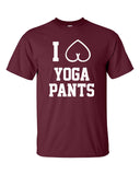 i heart yoga pants love hot yoga nice bum lulu lemon funny Printed graphic T-Shirt Tee Shirt Mens Ladies Women Youth Kids ML-060
