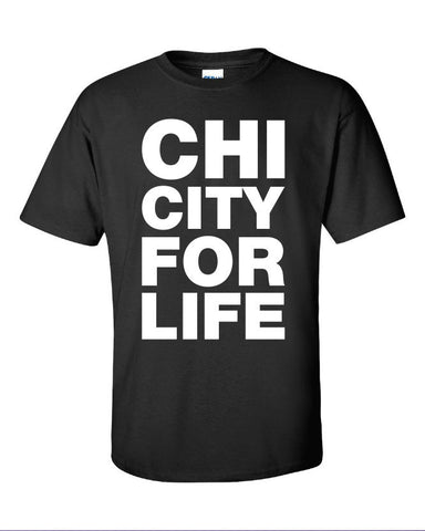 CHI CTY windy city for life kanye west common chicago represent pride Printed graphic T-Shirt Tee Shirt Mens Ladies Womens Youth Kids ML-073