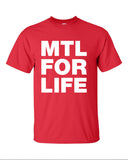 MTL Montreal for life canadian quebec hockey city represent pride Printed graphic T-Shirt Tee T Shirt Mens Ladies Womens Youth Kids ML-068