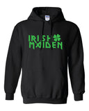 irish maiden kiss me iron or green bar scotland saint st. Patrick's Paddy's ireland hooded sweater hoodie Mens Ladies Womens mad labs ML117H
