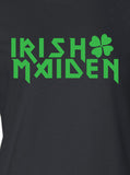 irish maiden kiss me iron or green bar scotland saint st. Patrick's Paddy's ireland T-Shirt Tee Shirt Mens Ladies Womens mad labs ML-117