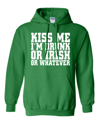 kiss me i'm drunk or irish or whatever bar scotland saint st. Patrick's Paddys day T-Shirt hoodie hooded Mens Ladies Womens mad labs ML-111H