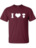 I Love Lamp heart scotch scotchy Funny T-Shirt Tee Shirt T Shirt Mens Ladies Womens Modern Ron Burgundy Anchorman inspired Tee ML-140