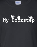Three little birds on my doorstep Bob inspired 3 cool Printed T-Shirt Tee Shirt Mens Ladies Womens Youth Kids Funny mad labs ML-204