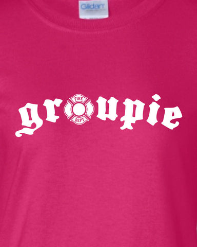 firefighter jake groupie proud supporter police cop cool Printed T-Shirt Tee Shirt Mens Ladies Womens dad Kids Funny mad labs ML-217