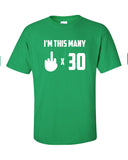 fu*k you times 30 years old 30th birthday Funny T-Shirt Tee Shirt Mens Ladies Womens Modern thirty thirtieth geek nerd f*ck off Tee ML-220