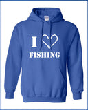 i heart love fishing fish deer buck goose hunting hunt geek cool sports hoodie hooded sweatshirt Mens Ladies Womens Funny sweater ML-235h