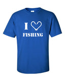 i heart love fishing fish deer buck goose hunting hunt geek cool Printed T-Shirt Tee Shirt Mens Ladies Womens dad Kids Funny mad labs ML-235