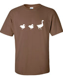 Duck Duck GOOSE duck deer buck goose hunting hunt geek cool Printed T-Shirt Tee Shirt Mens Ladies Womens dad Kids Funny mad labs ML-255