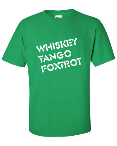 Whiskey Tango Foxtrot WTF omg so hipster can't breathe nerd cool funny Printed graphic T-Shirt Tee Shirt Mens Ladies Women Youth Kids ML-266