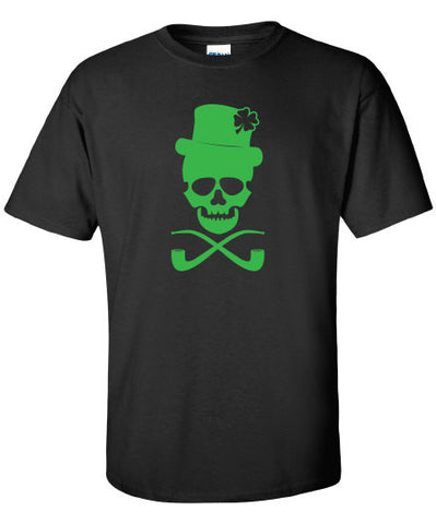 Skull pub Irish crawl fight bar scotland saint st. Patrick's Paddy's ireland scottish T-Shirt Tee Shirt Mens Ladies Womens mad labs ML-284g