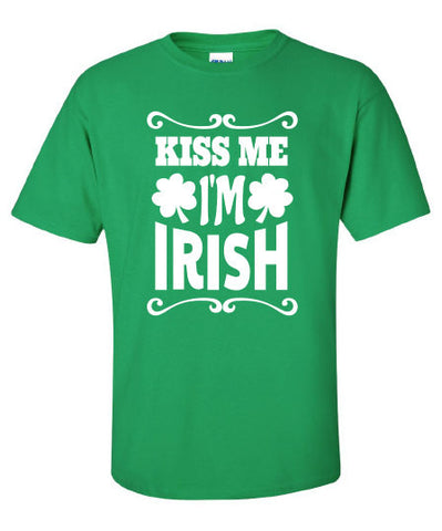 Kiss Me I'm pub crawl bar scotland saint st. Patrick's Paddy's ireland irish scottish T-Shirt Tee Shirt Mens Ladies Womens mad labs ML-283