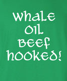 whale oil beef hooked pint pub Drunk saint st Patrick's beer ireland scottish adult T-Shirt Tee Shirt Mens Ladies Womens mad labs ML-300