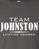Team Johnston Lifetime Member Clothing family pride best last name mens ladies swag Funny t-shirt tee shirt cool dope winning sports ML-318