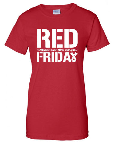 RED FRIDAY remember everyone deployed usaf Marines usmc soldier semper fi T-Shirt Tee Shirt Mens Ladies Womens gift support mad labs ML-313