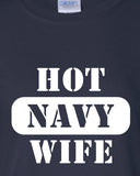 Hot Navy Wife Military Army Airforce Marines soldier semper fi T-Shirt Tee Shirt Mens Ladies Womens sexy gift Funny mad labs pants ML-323
