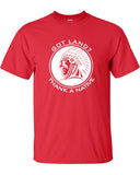 Got Land Thank a Native illegal immigration problem American Canadian T-Shirt Tee Shirt Mens Ladies Womens mad labs ML-329
