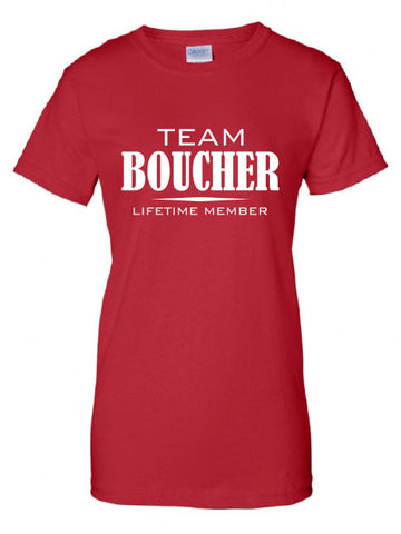 Team Boucher Lifetime Member Clothing family pride best last name mens ladies swag Funny t-shirt tee shirt cool dope winning sports ML-333