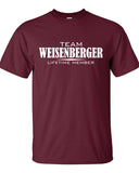 Team Weisenberger Lifetime Member Clothing family pride best last name mens ladies Funny t-shirt tee shirt cool dope winning sports ML-353