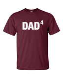 Dad4 or any number of kids T-Shirt Funny Fathers Day Christmas Gift The Beast Tee Shirt Tshirt Mens Womens Kids MADLABS ML-376