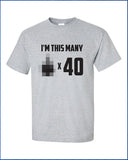 fu*k you times 40 years old 40th birthday Funny T-Shirt Tee Shirt Mens Ladies Womens Modern university geek nerd f*ck off Tee ML-198