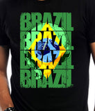 BRAZIL Brasil Football Futbol Host T-shirt tee Shirt Europe Pride Olympic Team World Cup soccer United Kingdom Mens Ladies swag MLG-1006