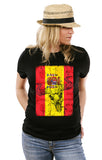 Spain España Ole T-shirt tee Real Madrid Barcelona Shirt World Cup soccer futbol Brazil 2014 Pride Team support Mens Ladies swag MLG-1025