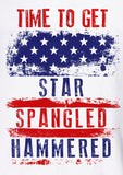 Time To Get Star Spangled Hammered Tank Top 4th of July MLG-1036