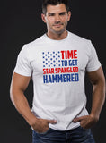Time To Get Star Spangled Hammered T-shirt Shirt United States Pride 4th of July America Merica cool gift nation Mens Ladies swag MLG-1039