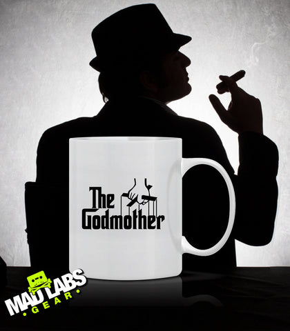 The Godmother Godmother Gift for Godmother Godchild mothers Day Christmas Gift Grandma Coffee Mug Latte Ladies Womens gift mad labs Mug-5