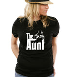 The Aunt T-Shirt Aunty Auntie - Godmother - Gift for Godmother - Nephew Niece - New Baby Tee Shirt Tshirt Mens Womens Kids MADLABS ML-457