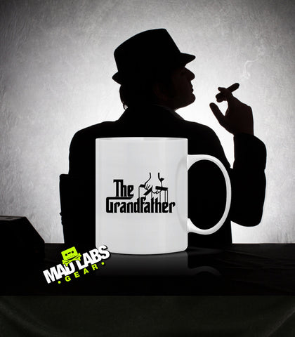 The Grandfather T-Shirt Gifts for Dad DTG Fathers Day Christmas Gift Coffee Mug Latte Mens Ladies Womens gift mad labs Mug-2
