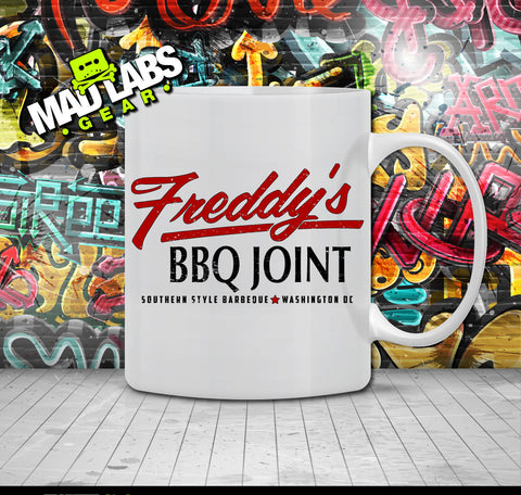 Freddy's BBQ Joint T-shirt House of Cards Inspired mug T-shirt tee Shirt TV show Hot Coffee Mug Latte Ladies Womens gift mad labs Mug-8