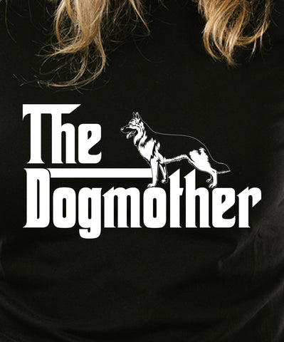 The Dogmother German Shepherd T-shirt Gangster Swag Vintage movie inspired T-shirt tee Shirt 70s 80s summer Hot  Mens Ladies cool MLG-1069