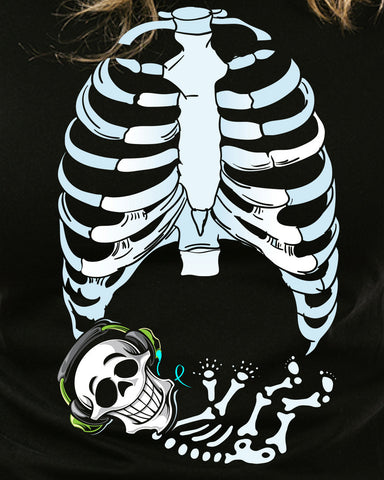Skeleton Baby Boy Halloween Cute maternity pregnant mom infant shower gift T-shirt tee Shirt Baby boy Funny Ladies cool MLG-1084
