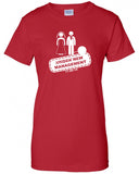 New management Any Date!! newlywed just married wedding funny Printed graphic T-Shirt Tee Shirt Mens Ladies Womens Youth Kids ML-522