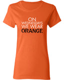 On Wednesdays We Wear Orange Litchfield T-shirt Inspired 50s 60s 70s T-shirt tee Shirt TV show swag Hot Funny Mens Ladies MLG-1098