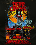 Dead Chicks shirt, pumpkin zombie comic book hipster, tattoo, day of the dead, cool skull gift gothic halloween Mens Ladies swag MLG-1088