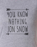 You Know Nothing Jon Snow T-shirt Night's Watch Inspired Pinup 50s 60s 70s T-shirt tee Shirt TV show hipster Hot Funny Mens Ladies MLG-1089