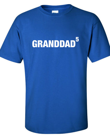 GRANDDAD5 or any number of kids T-Shirt Funny Fathers Day Christmas Gift The Beast Tee Shirt Tshirt Mens Womens Kids MADLABS ML-404