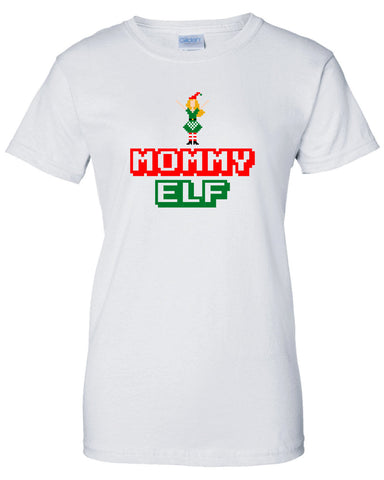 Mommy Elf Merry Christmas swag T-shirt tee Shirt TV show hipster Mommy ugly sweater Hot Funny Mens Ladies cool MLG-1100