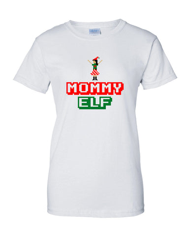 Mommy Elf Merry Christmas swag T-shirt tee Shirt TV show hipster Mommy ugly sweater Hot Funny Mens Ladies cool MLG-1101