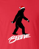 Believe Sasquatch Santa T-shirt MLG-1107