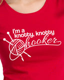 I'm a knotty knotty hooker knitting Funny T-Shirt Tee Shirt TShirt Mens Ladies Womens Youth Shirt Gifts Funny Nerd Geek gift  ML-349