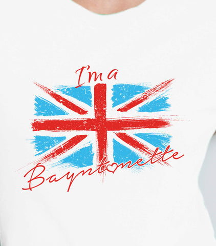 I'm a Bayntonette British Union Jack UK T-shirt tee Shirt Rocket TV show Movie inspired Mens Ladies Womens Youth Kids MLG-1112