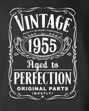 Vintage Aged To Perfection Original Parts Mostly Birthday T-shirt (Any Year) S-YEAR